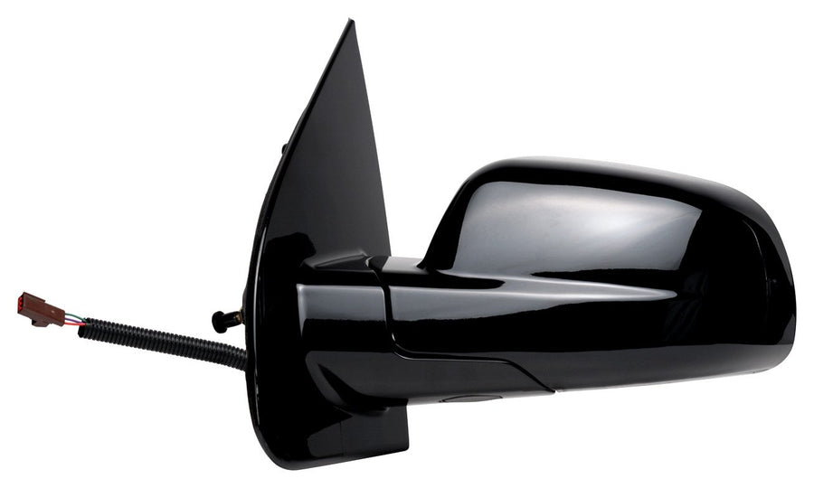 Mirror Driver Side for Ford Freestar, w/o Signal, Black PTM, Foldaway, Power