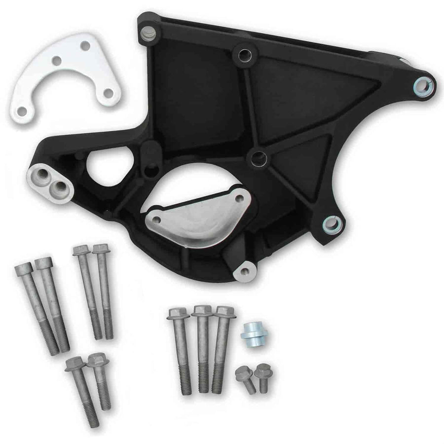 Holley LS/LT Accessory Drive Bracket 20-135BK - Driver's Side P/S & Alt Bracket