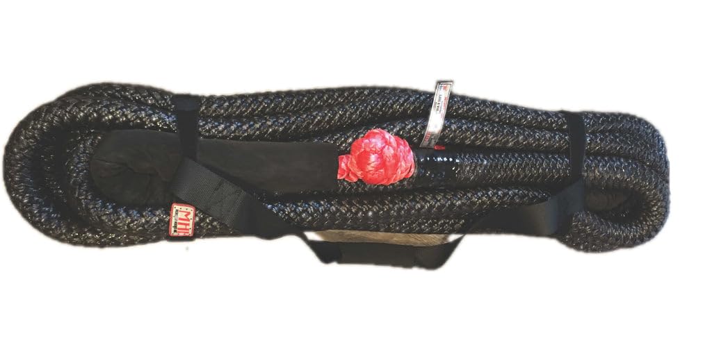 Open Loop Zeus Recovery Rope – 1 1/4" x 30' | 52,500 lbs. Rating | Kinetic Energy Rope with Integrated Open Eye Soft Shackles