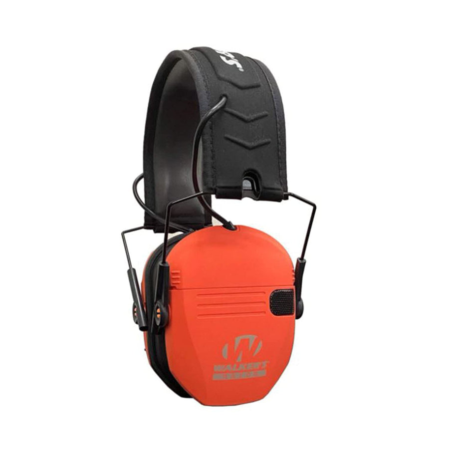 Walker's Ultra Low Profile Razor Slim Compact Design Adjustable Range Shooting Hunting Hearing Protection Electronic Earmuffs, Coral