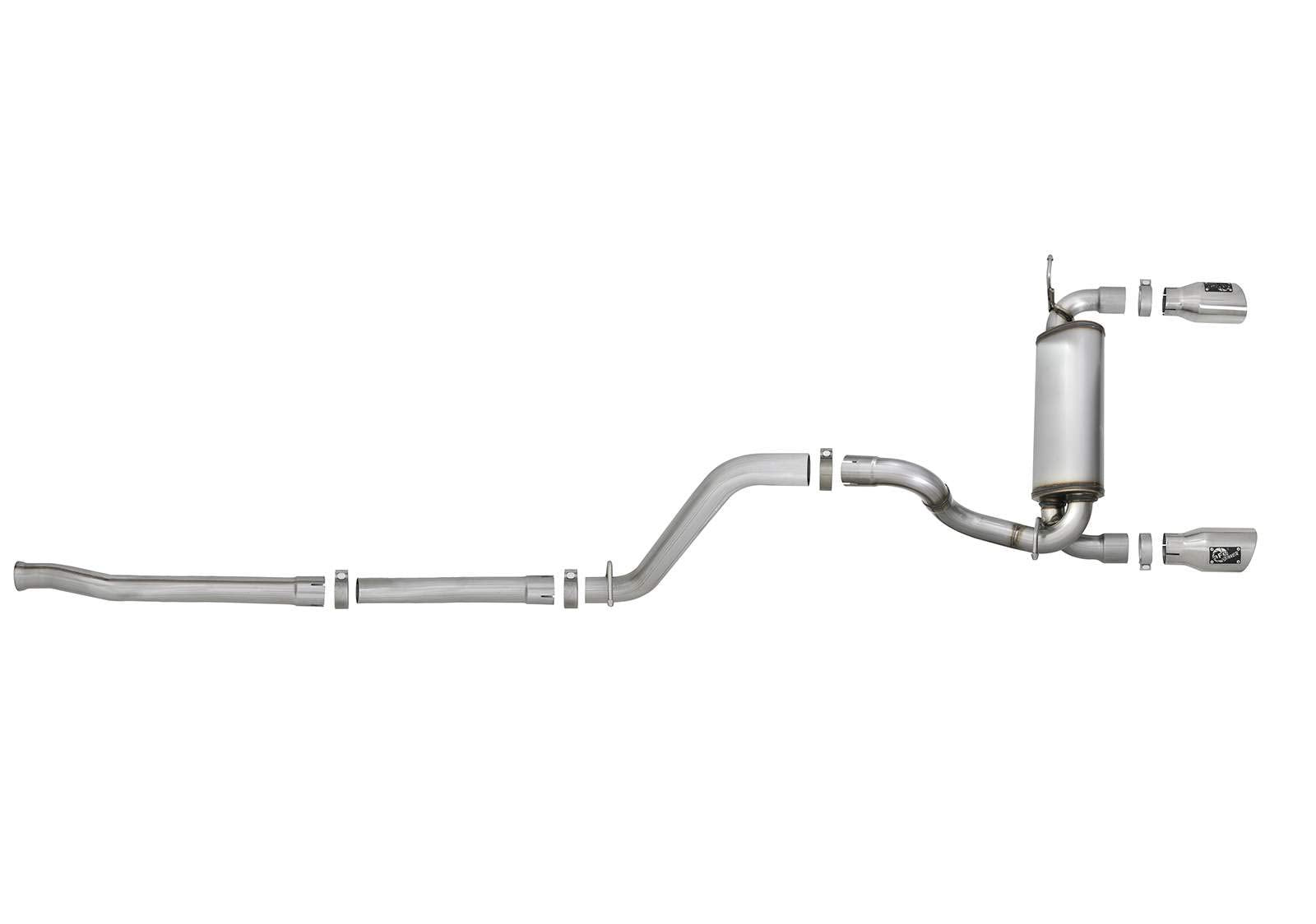 Rebel Series aFe Power 49-48076-P Performance Cat-Back Exhaust System