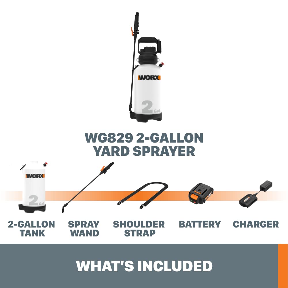 20V Worx Power Share Cordless 2-Gallon Yard Sprayer