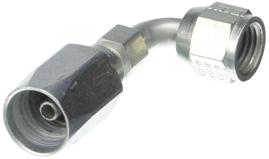 Gates Field Attachable 4C5-4RFJSX90 for C5C, C5D and C5M Hose, Dual Seat Female JIC 37/SAE 45 Flare Swivel, 90 Bent Tube, Steel, 3/16" ID