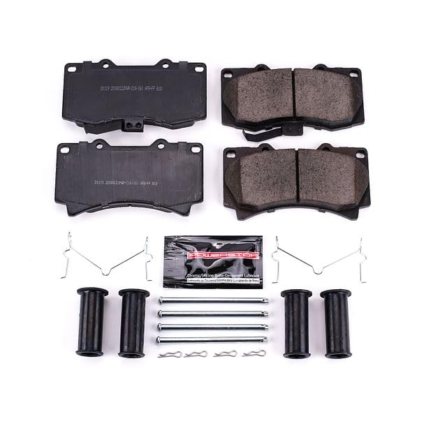 Power Stop Z23-1119 Z23 Evolution Sport Carbon Fiber Infused Ceramic Brake Pads with Hardware For Hummer H3 2006-2010 Hummer H3T 2009-2010 [Vehicle Specific]