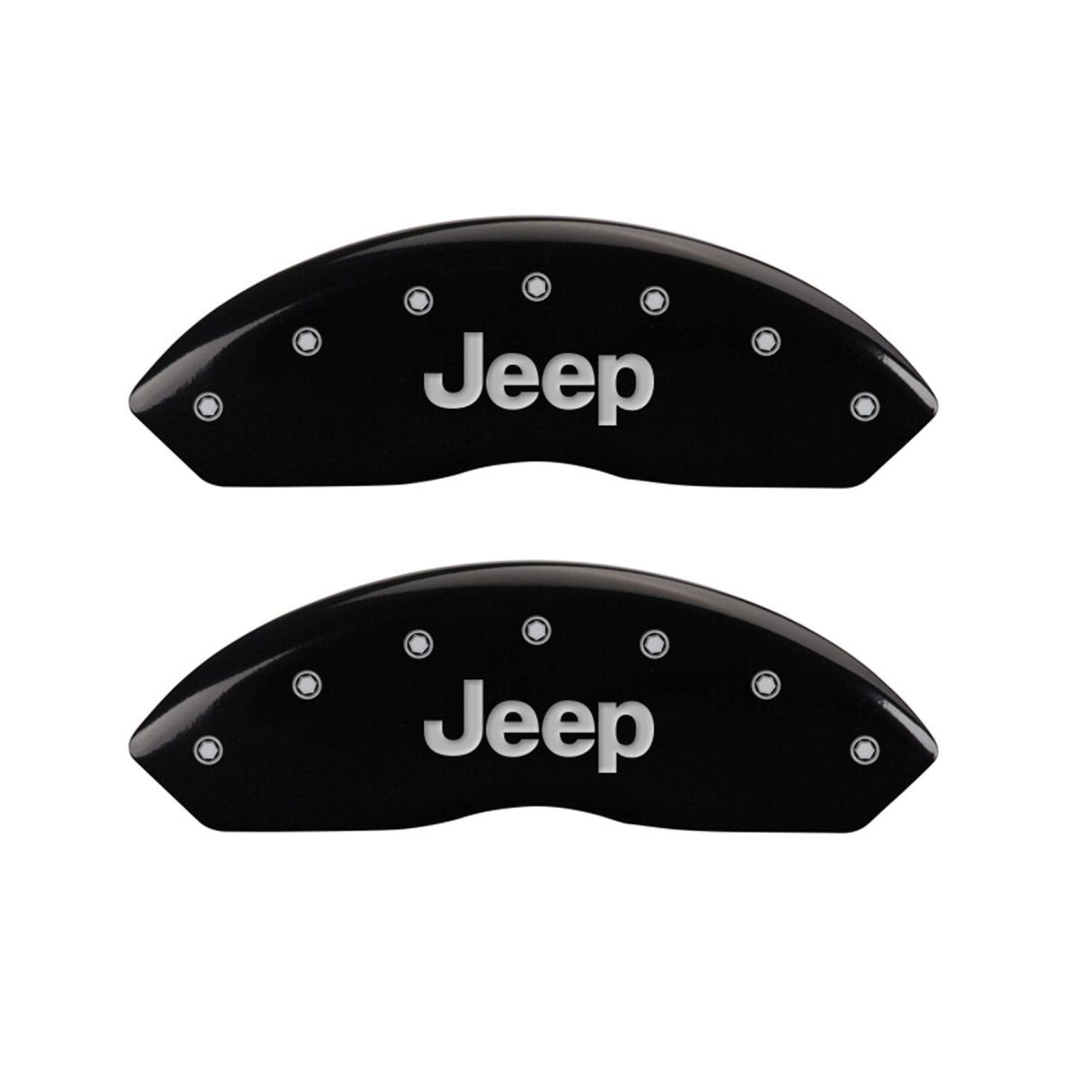 MGP Caliper Covers JEEP 42007SJEPBK Black Caliper Covers - Engraved Front & Rear44; Set of 4