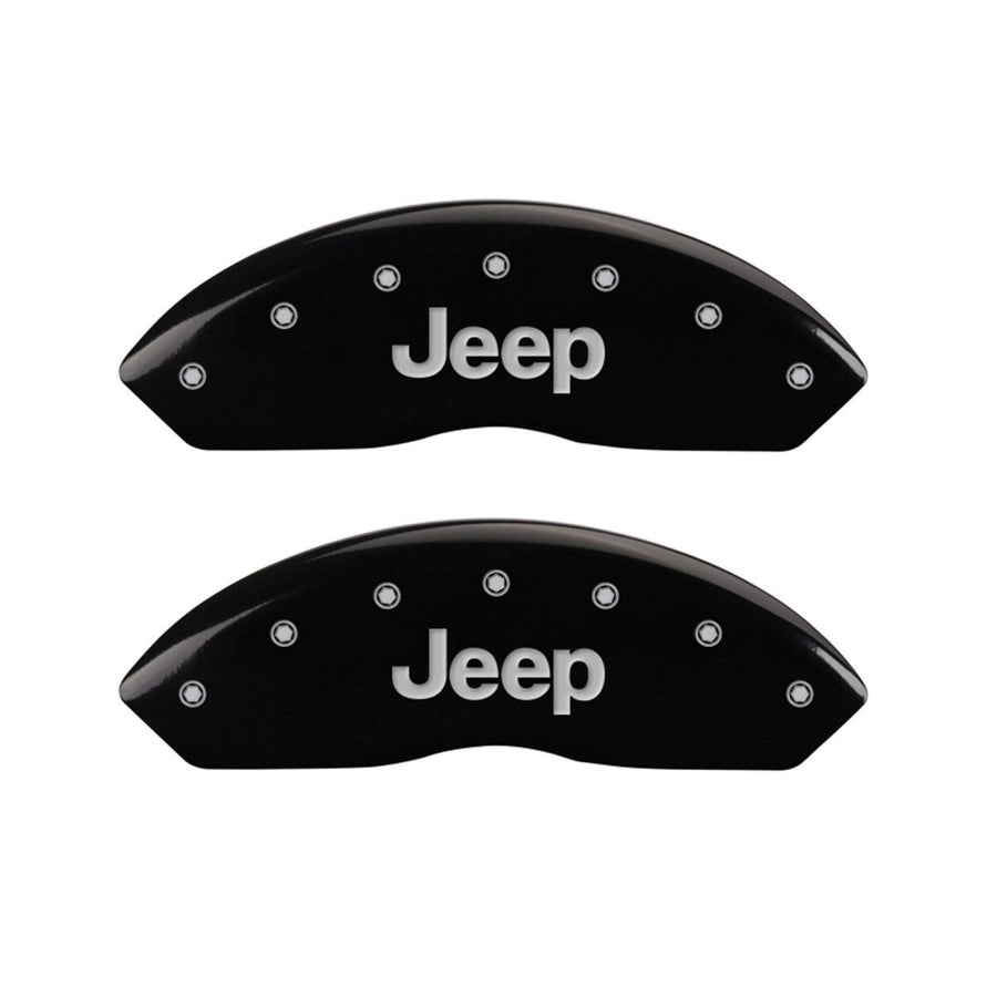 MGP Caliper Covers JEEP 42007SJEPBK Black Caliper Covers - Engraved Front & Rear44; Set of 4