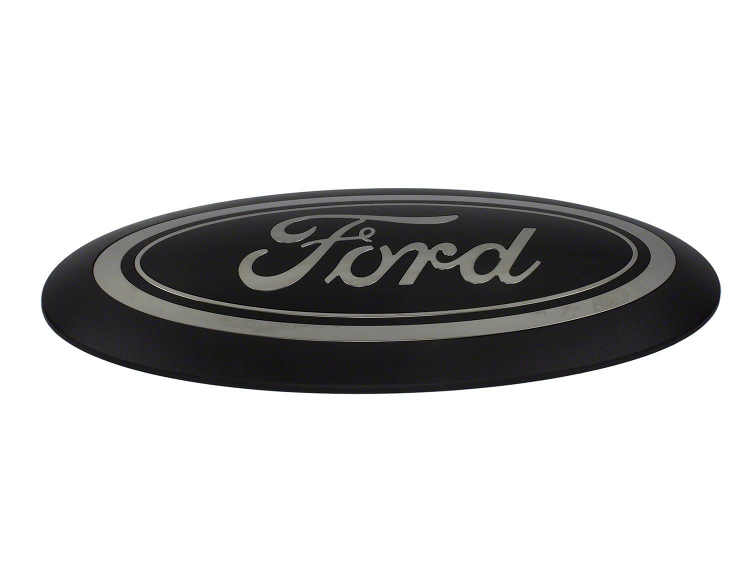2023-2024 Ford Super Duty Smoke Black Oval Grille & Tailgate Badges Without Front Camera M-1447-SDB3