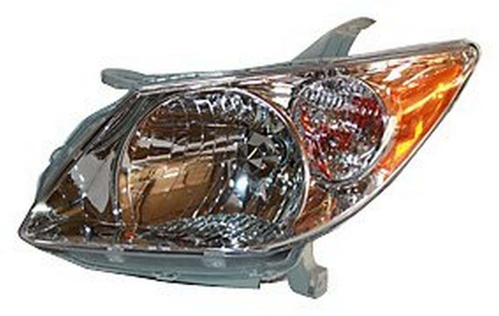 Left TYC Headlight Assembly Compatible with 2005-2008 Pontiac Vibe