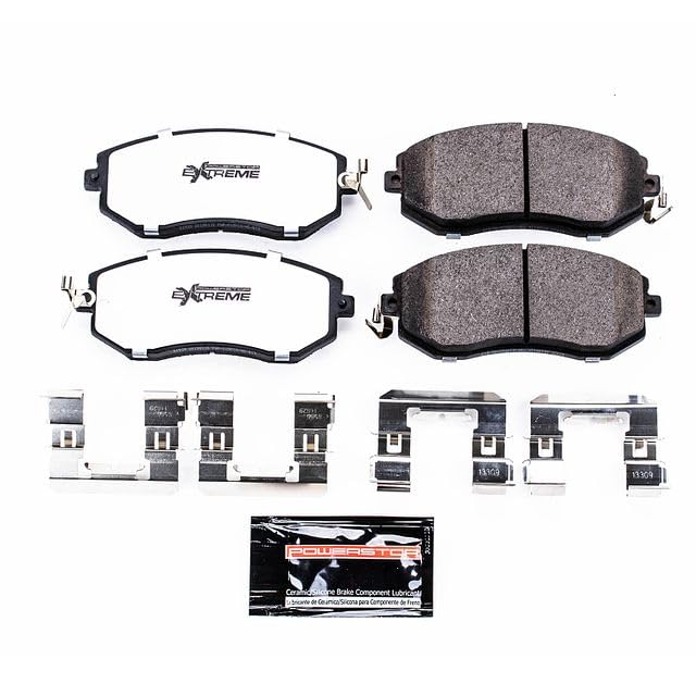 Power Stop Z26 Carbon-Fiber Ceramic Brake Pads Front For Scion FR-S Subaru BRZ Crosstrek Forester Impreza Legacy Outback WRX XV Crosstrek 86 GR86 [Model Specific] Z26-1539