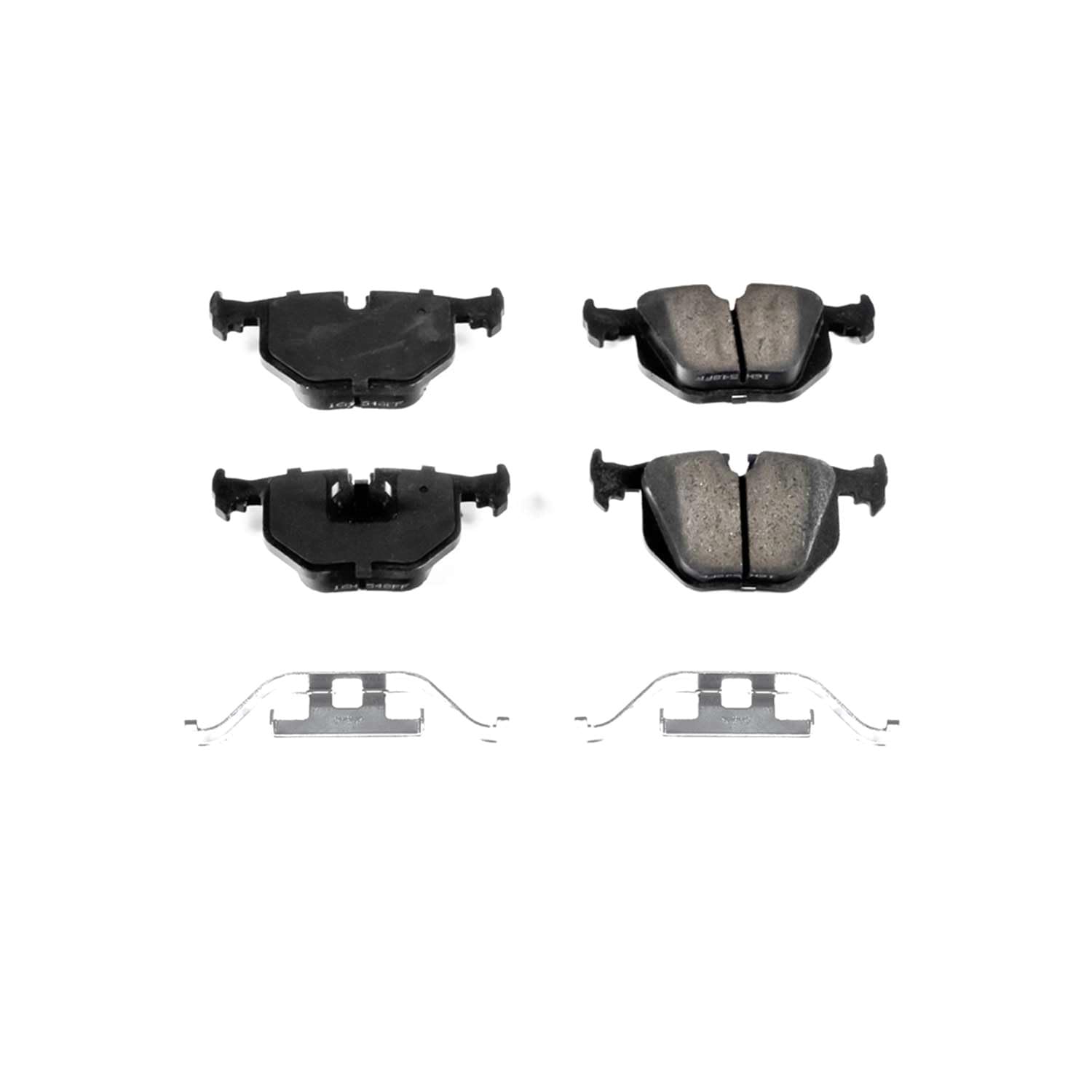 Power Stop Front Brake Kit For BMW 840Ci 1994-97 |850Ci 1993-97 |850CSi 1994-95 |850i 1991-92 - Brake Pads Ceramic With Installation Hardware, 17-548