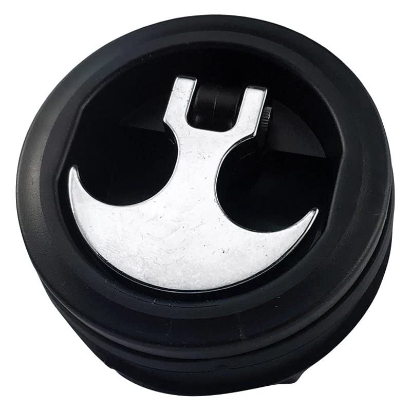 Black Anchor Handle Lid Lock with Chrome Handle Non-Locking