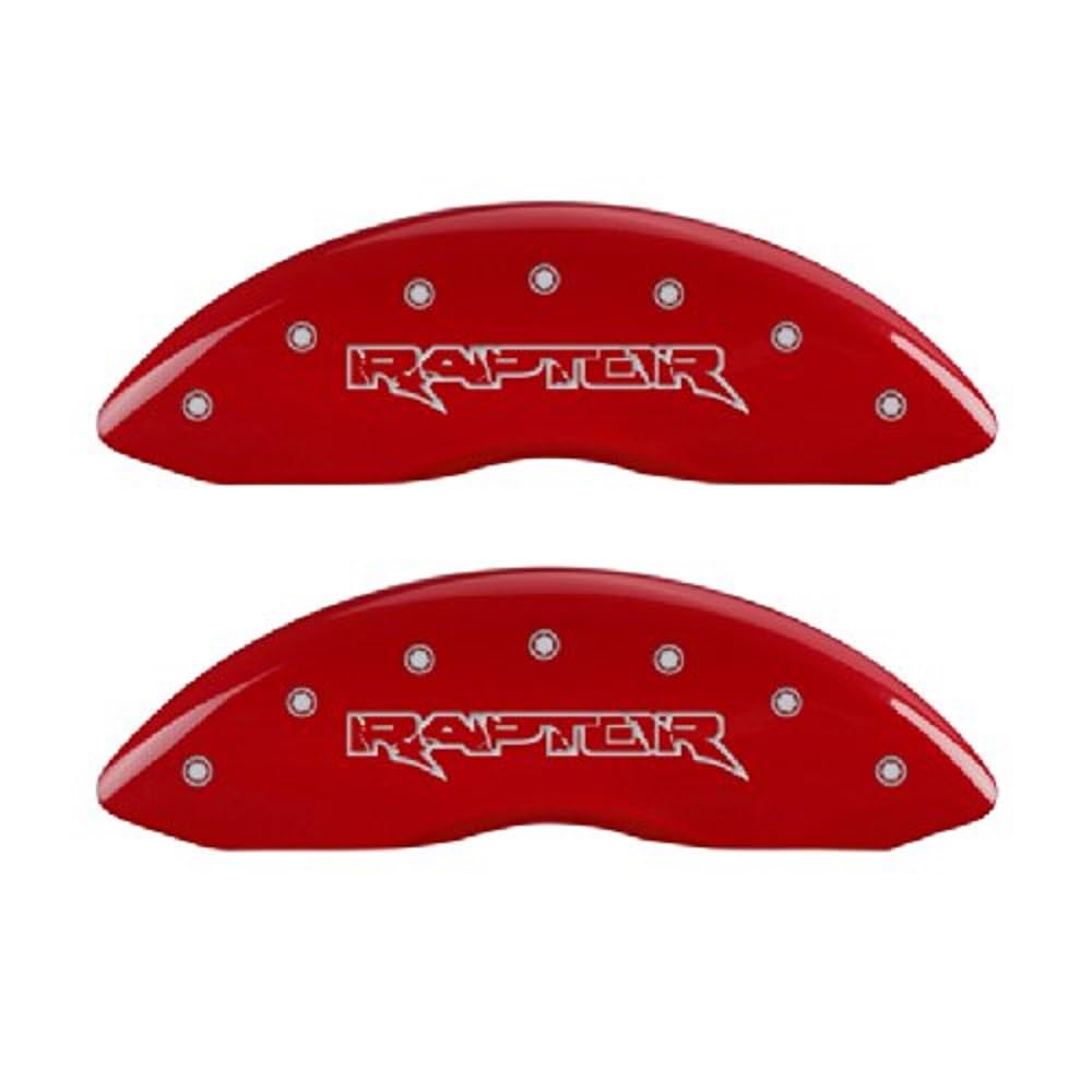 Brake Caliper Covers MGP - Front and Rear Set 2012-2020 Ford F-150 - Red