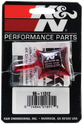 0.5 Oz K&N Air Filter Oil; Restore Engine Air Filter Performance and Efficiency, 99-11312