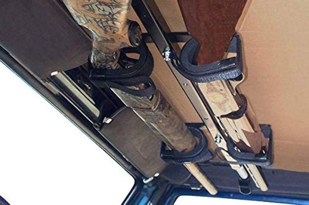 Overhead Quick-Draw Gun Rack for Tactical Weapons ( 42"-48" rollbar width)
