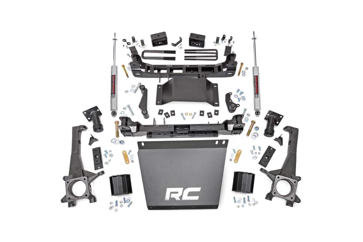 4" Rough Country Suspension Lift Kit with N3 Shocks for Toyota Tacoma 2WD/4WD (2005-2015) - Fits up to 32" Tires
