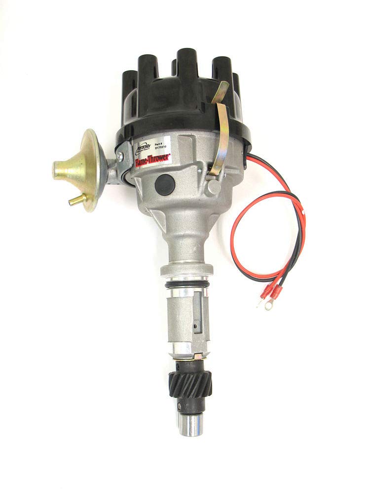 Pertronix D175510 Flame-Thrower Vacuum Advance Rover 8 cyl Plug and Play Cast Electronic Distributor with Ignitor Technology