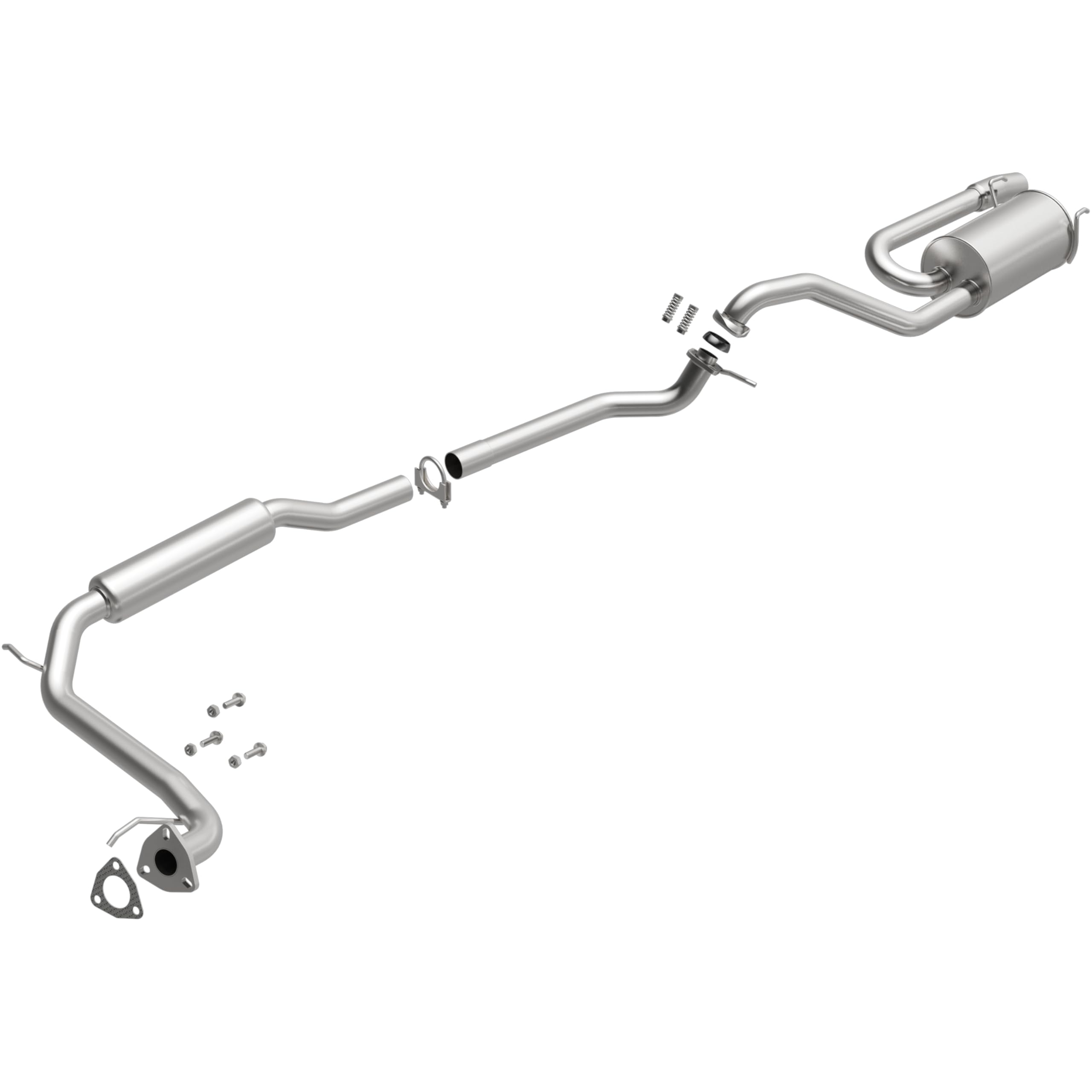 Replacement BRExhaust Exhaust System Kit 106-0804: Compatible with 2009-2013 Honda Fit 1.5L