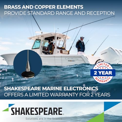 5241-R Shakespeare Low Profile 3' VHF Marine Antenna