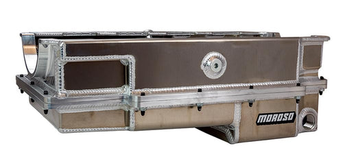 Moroso Aluminum 20394 2 Piece Wet Sump Oil Pan, Fits Big Block Chevy CN/Energy/DRCE2 Blocks, For use w/External Oil Pump