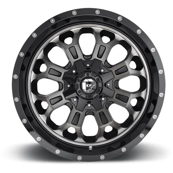 D561 CRUSH FUEL OFF-ROAD 20X9, 8X180, 5.79, 20mm GLOSS MACHINED DOUBLE DARK TINT - D56120901857