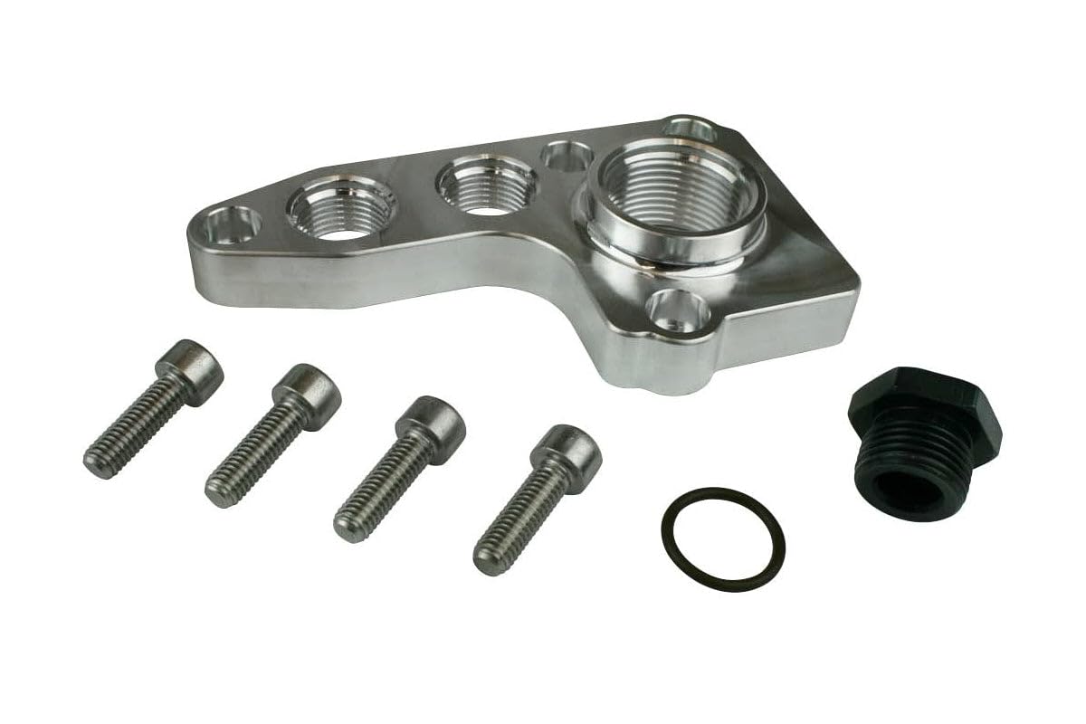 Remote Oil Filter Adapter Moroso 23714, Fits Ford 4.6/5.4 Modular V8 Engines
