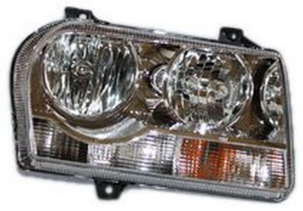 Right TYC Headlight Assembly Compatible with 2008-2009 Chrysler 300