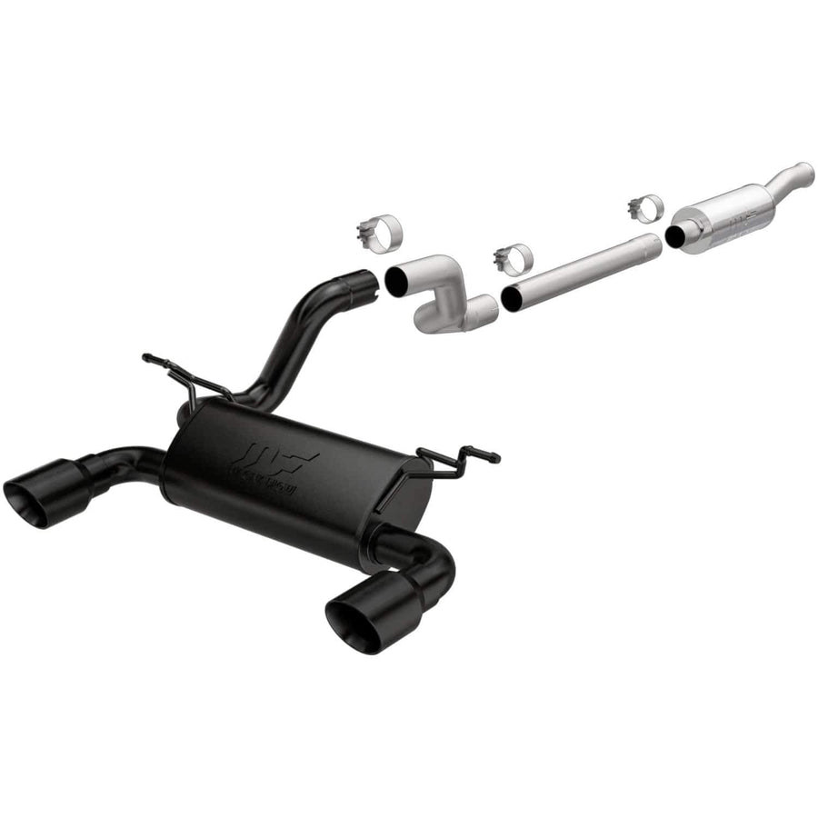 2018-2023 Jeep Wrangler MagnaFlow Street Series Cat-Back Performance Exhaust System, L4 2.0L, Black Coated