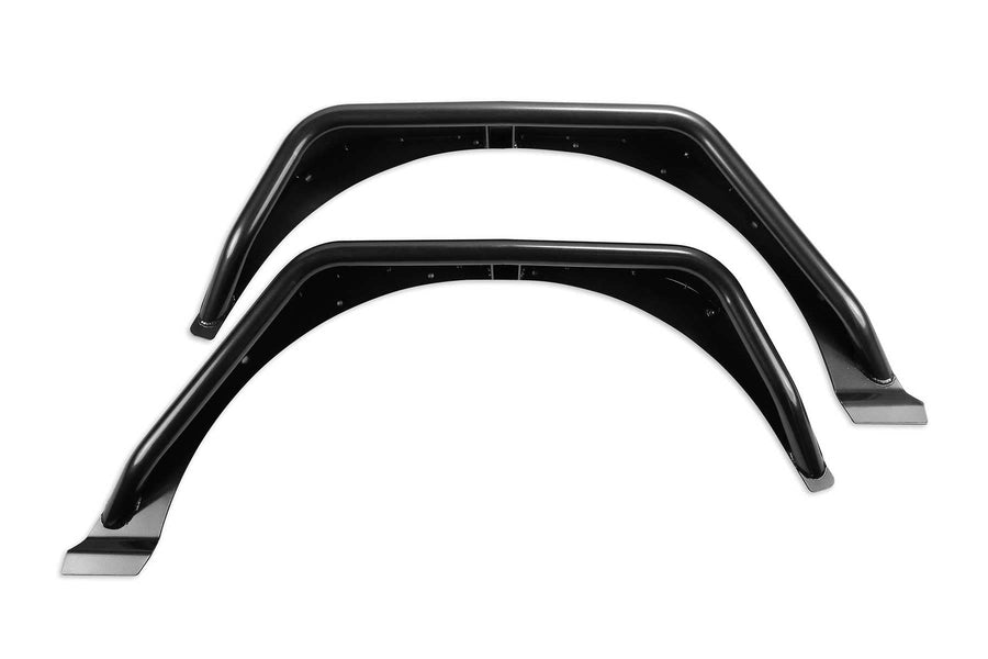Fabtech Tube Fenders FTS24213 4.5 in. Wide Rear Steel Texture Black Tube Fenders