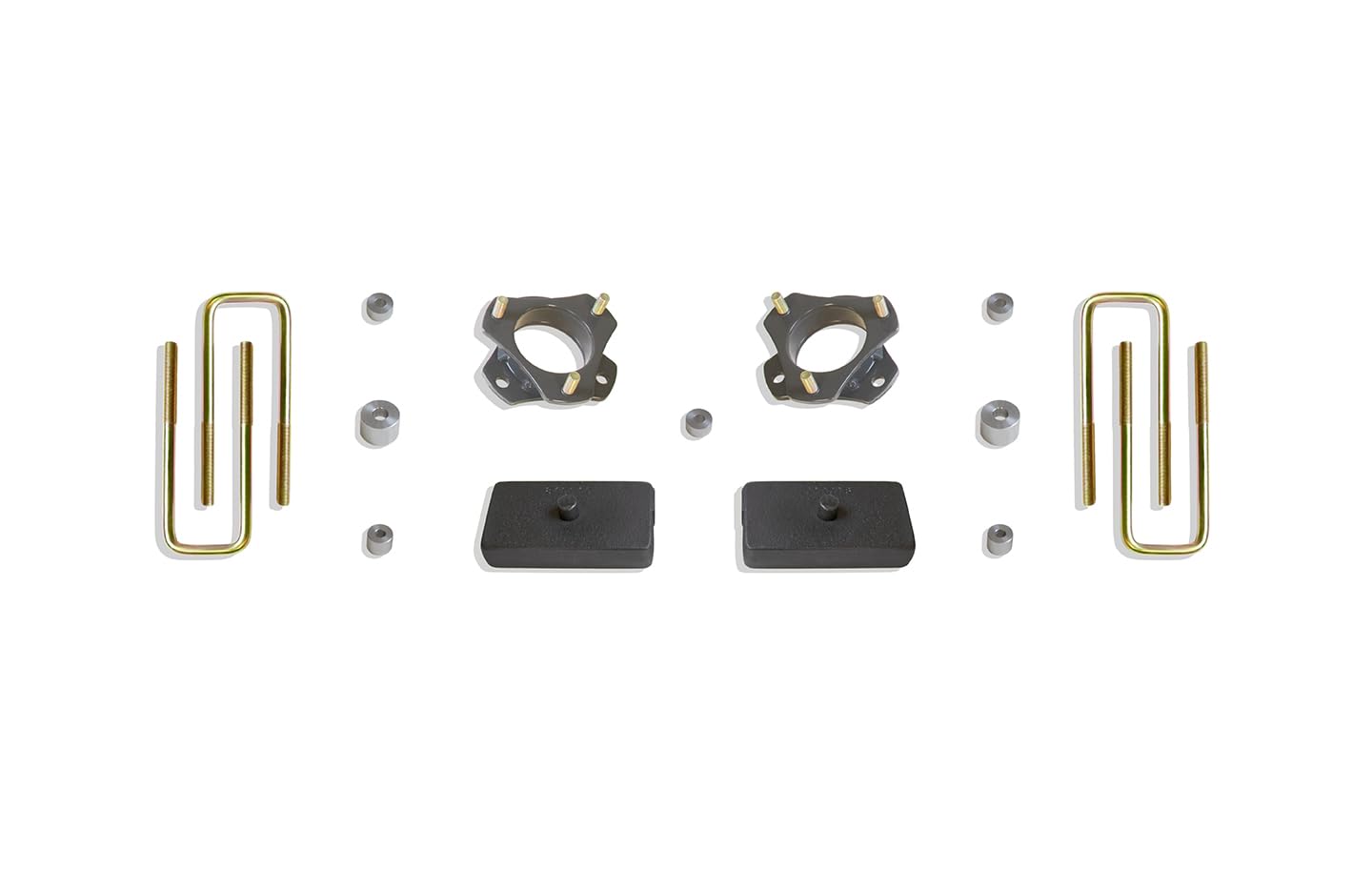 Part# MP886821-4 MaxTrac SUSPENSION'S is A 2.5"/1" Leveling KIT Including Front STRUT SPACERS, DIFF Drop, Blocks & U-Bolts