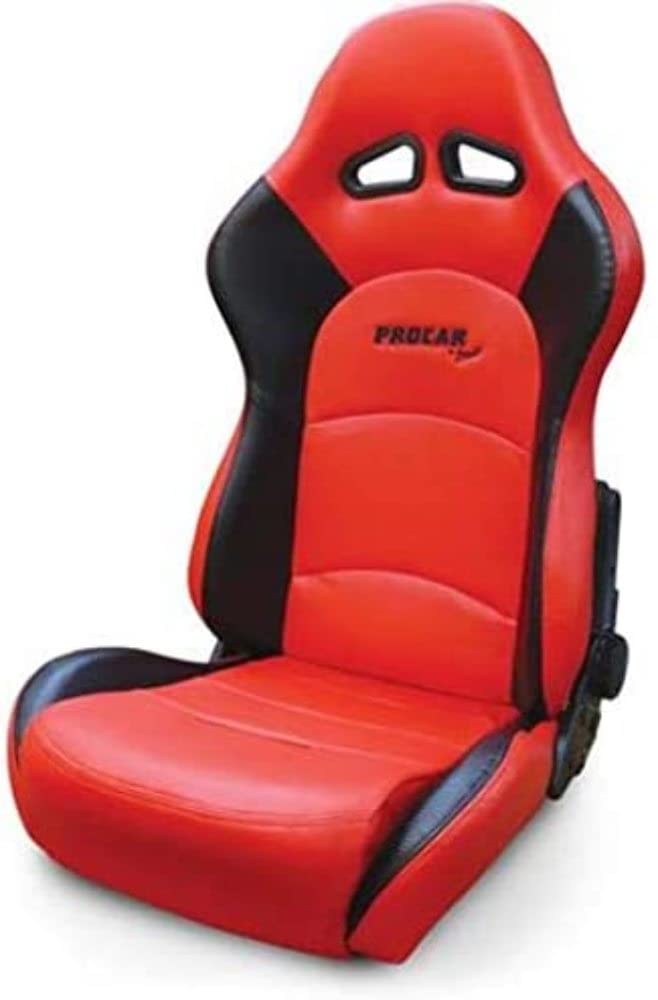 Red Vinyl ProCar by Scat 80-1615-58 Racing Sportsman Pro Recliner Common Seat