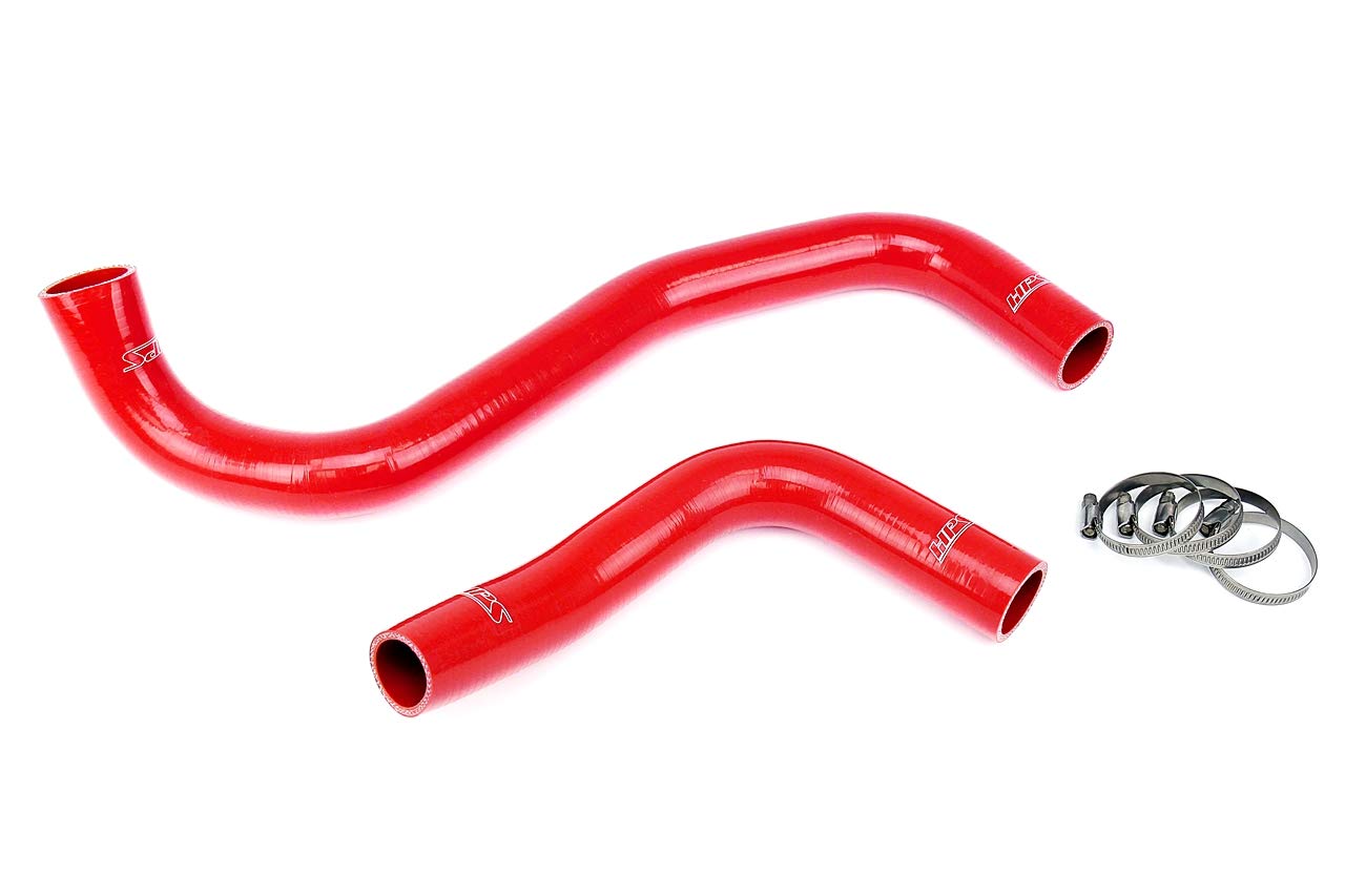 Red HPS 57-1302-RED Silicone Radiator Coolant Hose Kit