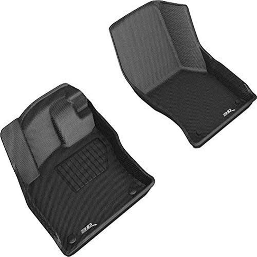 3D MAXpider Kagu Custom Fit Floor Mat (Black) Compatible with Volkswagen Jetta 2019-2026 - Front Row