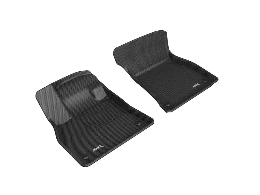3D MAXpider Kagu Custom Fit Floor Mat (Black) Compatible with Audi E-Tron 2019-2024 / E-Tron S 2022-2024 / E-Tron Sportback 2022-2024 / E-Tron Sportback S 2022-2024 - R1