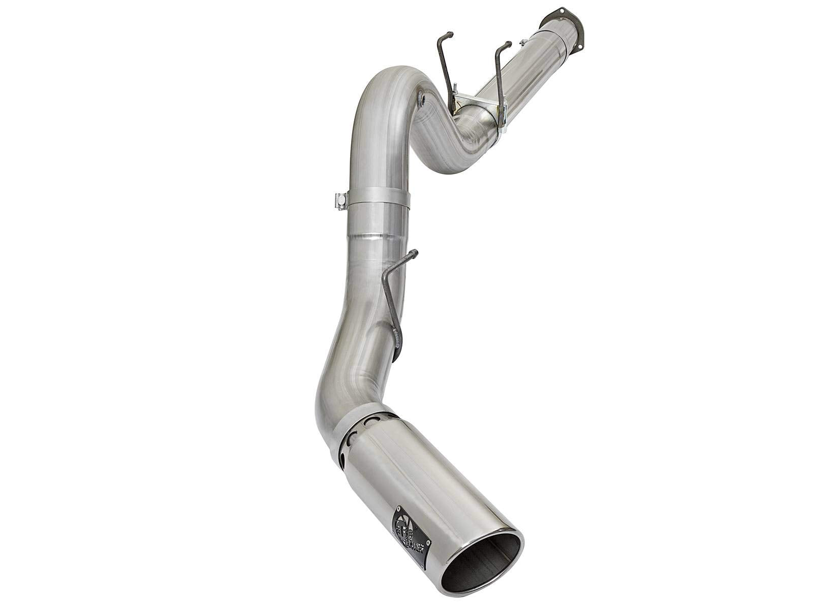 ATLAS aFe Power 49-03090-P 5" DPF-Back Aluminized Steel Exhaust System with Polished Tip, 1 Pack