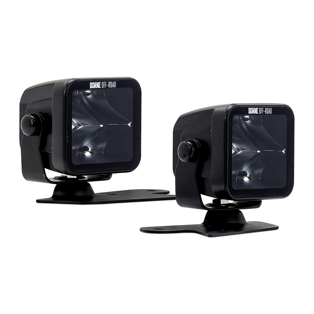 Ford Bronco Borne Off-Road Ditch Light Set (2) 3X3 Spot