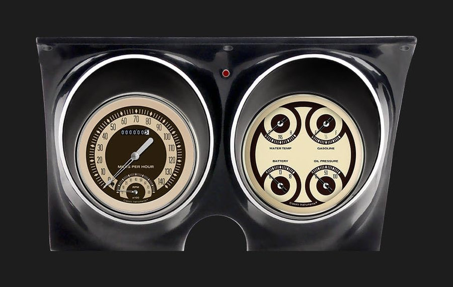 CAM67NT Classic Instruments Nostalgia Vt Direct Fit Gauge Set Compatible with 1967 Camaro