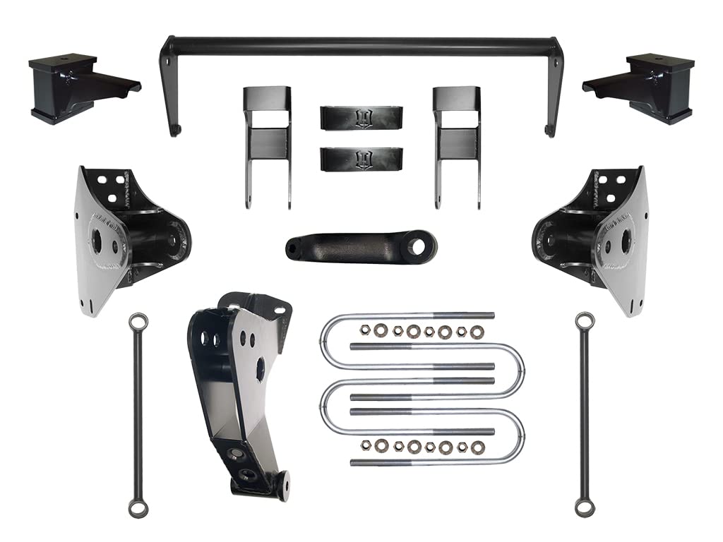 4.5" Lift Suspension System ICON, Hanger & Block, Compatible with 2000-04 Ford F250/F350, K34000-99