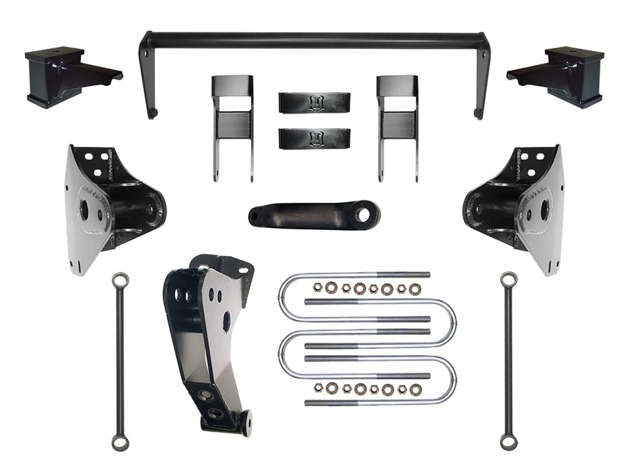 4.5" Lift Suspension System ICON, Hanger & Block, Compatible with 2000-04 Ford F250/F350, K34000-99