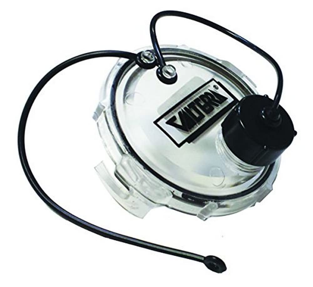 Waste Valve Cap Valterra T1020-1CLR - 3" with Capped 3/4" GHT, Clear, Bulk