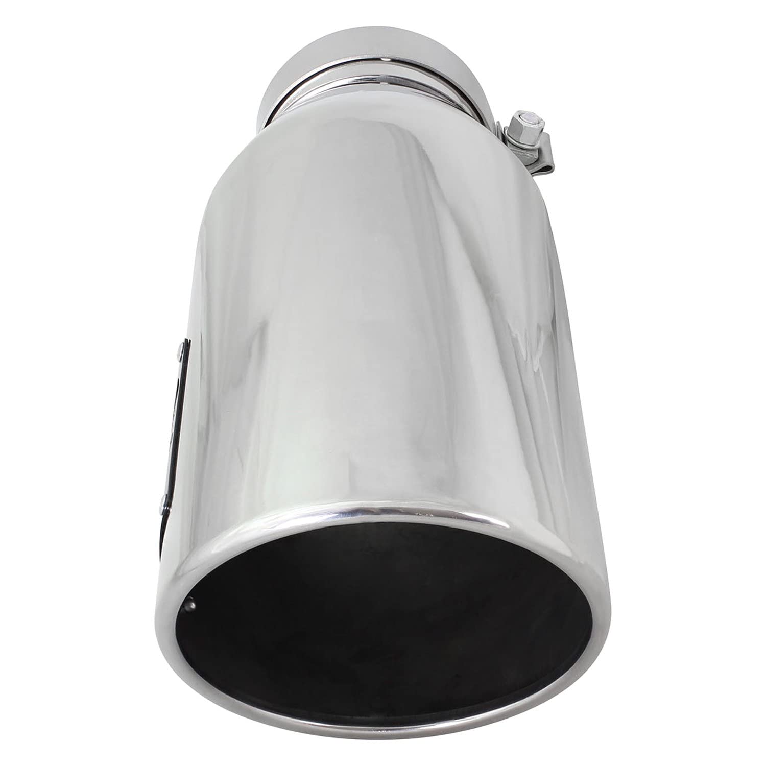 4" Inlet aFe Power 49T40606-P15 x 6" Outlet x 15" Length Stainless Steel Polished Bolt-On Exhaust Tip