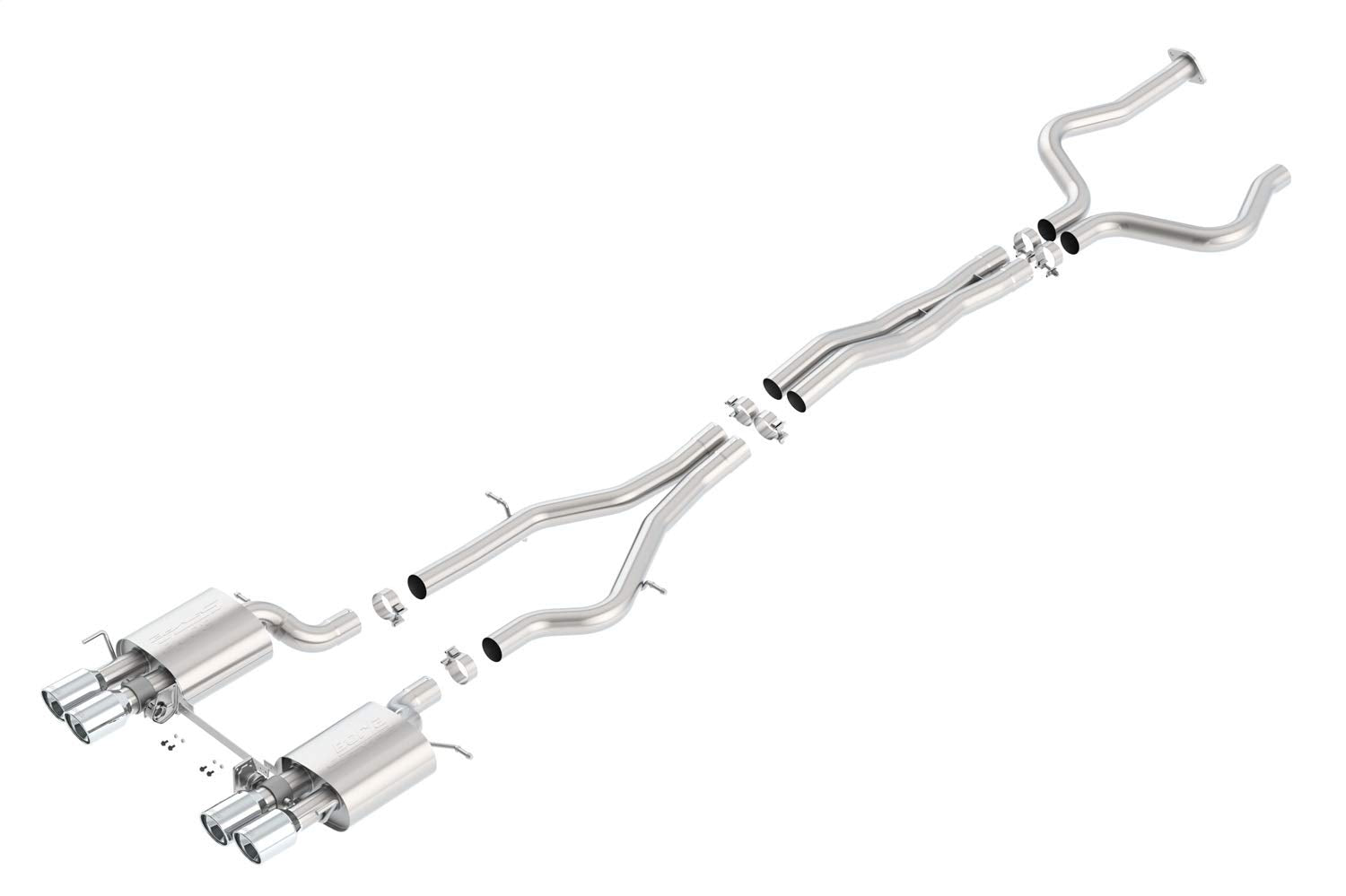 BORLA Cat-Back 140692 Performance Exhaust System for 2016-2019 Cadillac ATS-V 3.6L V6 Twin Turbo Automatic/Manual Transmission Rear Wheel Drive Coupe/Sedan With Dual Mode Exhaust