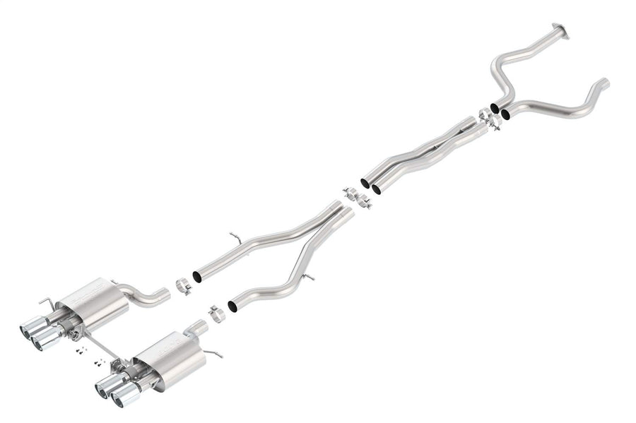 BORLA Cat-Back 140692 Performance Exhaust System for 2016-2019 Cadillac ATS-V 3.6L V6 Twin Turbo Automatic/Manual Transmission Rear Wheel Drive Coupe/Sedan With Dual Mode Exhaust