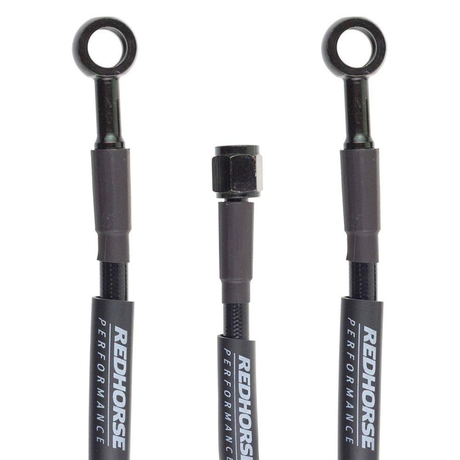 3402-03-12 Redhorse Performance Pre-Assembled Brake Line (Black), 1 Pack