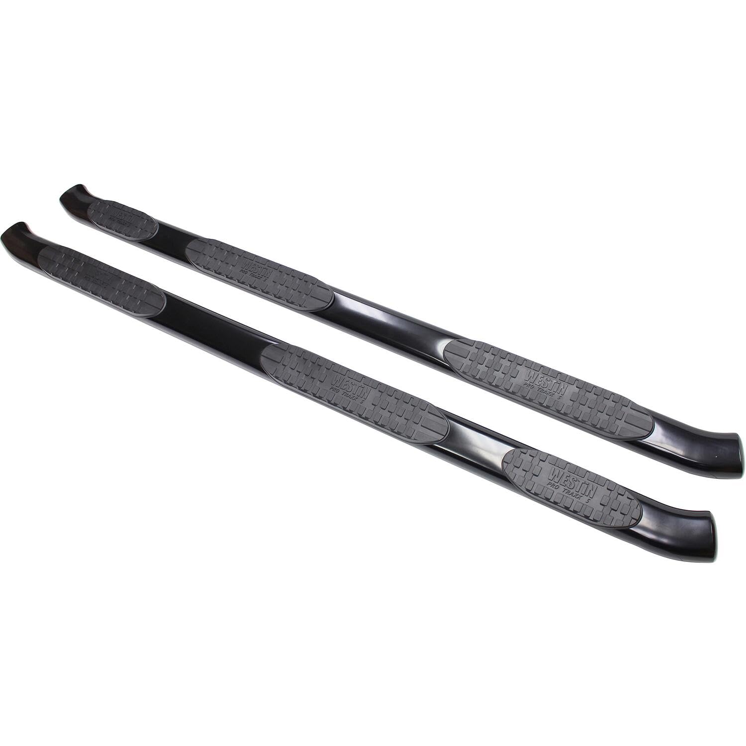 Westin PRO TRAXX 5 Oval Wheel to Wheel Nerf Bars fits 2007-2021 Tundra 6'5" Bed Double Cab Black Pair
