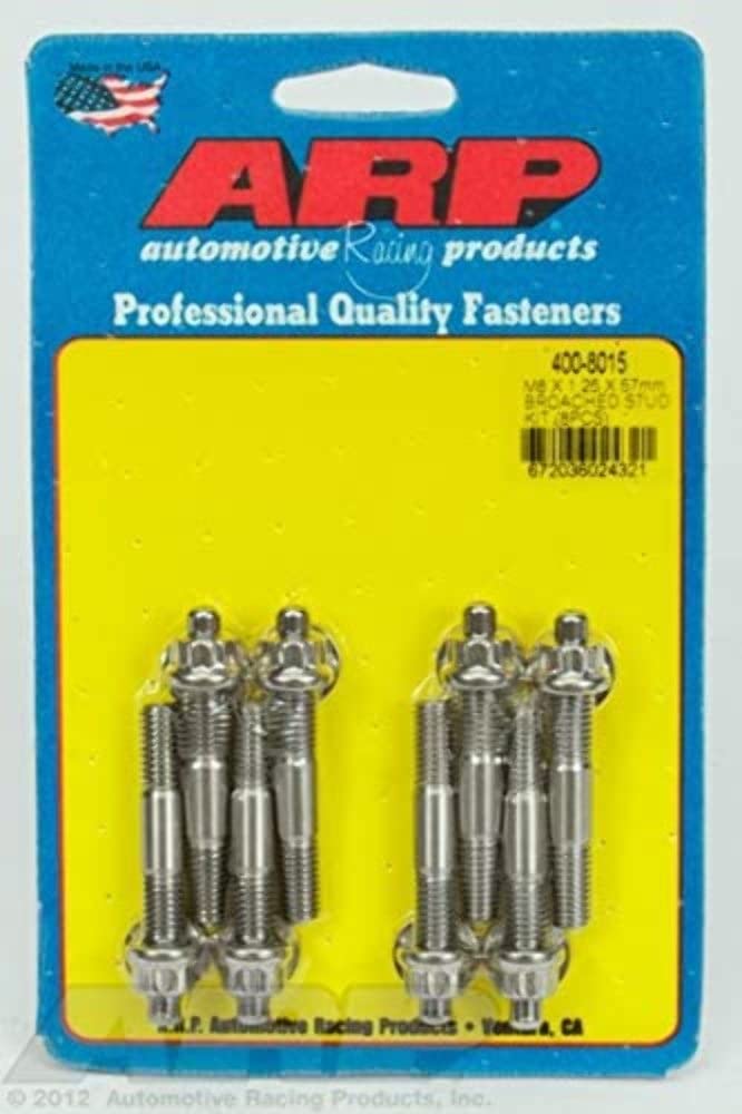 ARP M8 x 1.25 x 57mm Sport Compact Stainless Accessory Studs (8 pack)