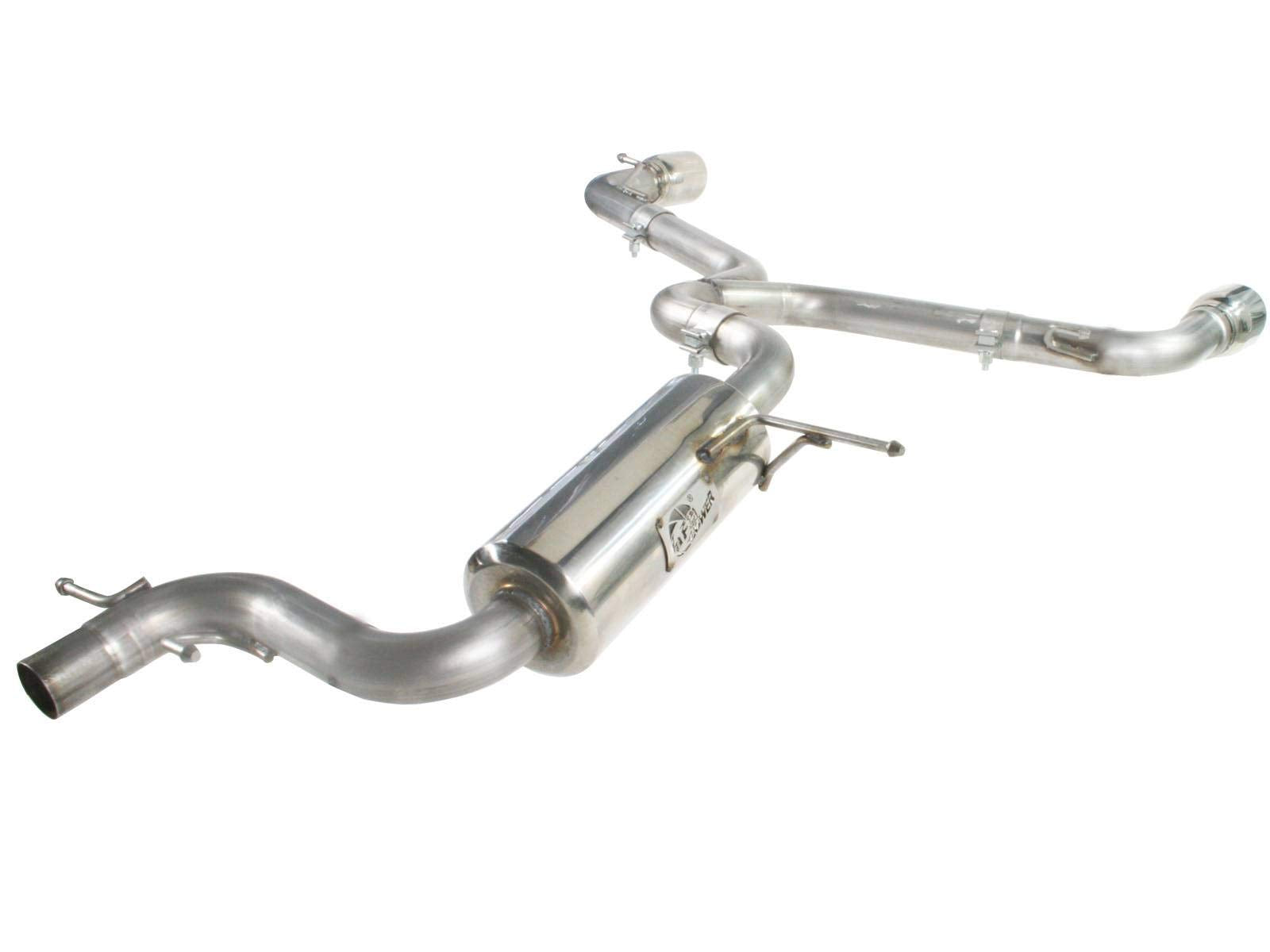 Cat-Back Exhaust System aFe 49-36407 with Polished Tip for VW Beetle