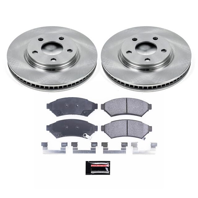 POWERSTOP Autospecialty KOE1588 Front Replacement Brake Kit-OE Brake Rotors & Ceramic Brake Pads For Allure, LaCrosse, Terr, Uplan, Pontiac Grand Prix, Pontiac Mont, R [Model Specific]