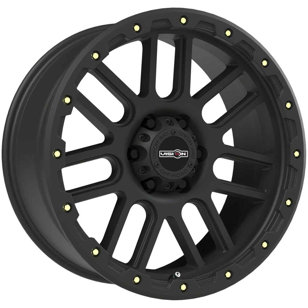 Nemesis Vision 18x9 Black Wheel / Rim 6x5.5 with a 18mm Offset and a 106.2 Hub Bore. Partnumber 111-8983MB18