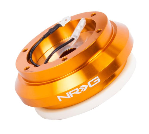 NRG Innovations Steering Wheel NRG-SRK-110H-RG Quick Release Short Hub Adapter 6 X 70mm Bolt Pattern, Retain Horn & Turn Signals, Rose Gold Body