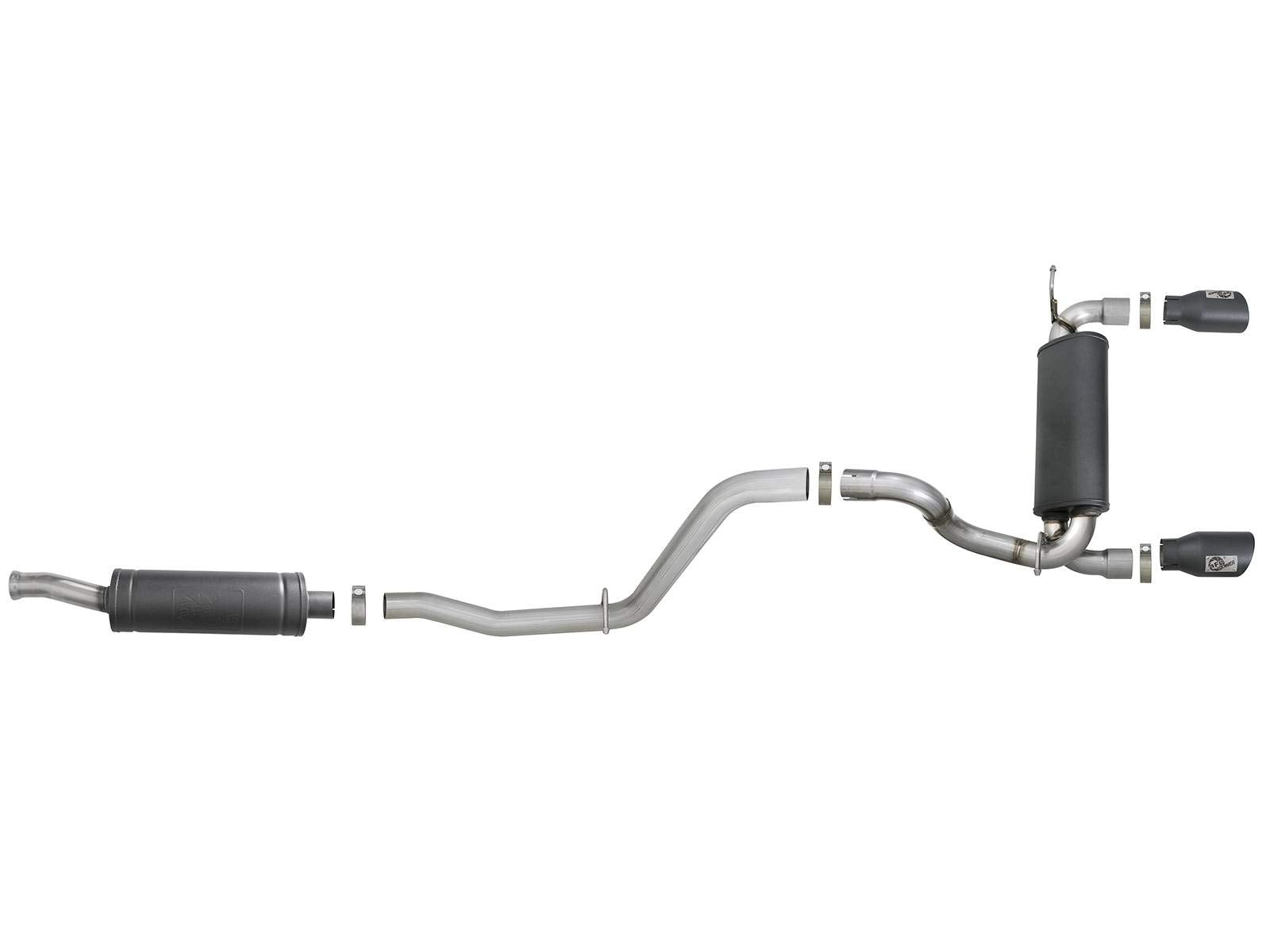 Rebel Series aFe Power 49-38066-B Performance Cat-Back Exhaust System